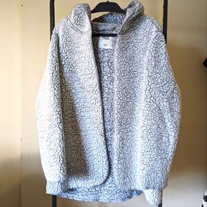 PINK Victoria's Secret Gray Sherpa Cardigan, OS
